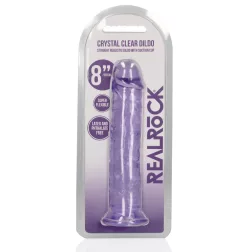   RealRock – egyenes vonalvezetésű realisztikus, tapadótalpas dildó (20 cm)