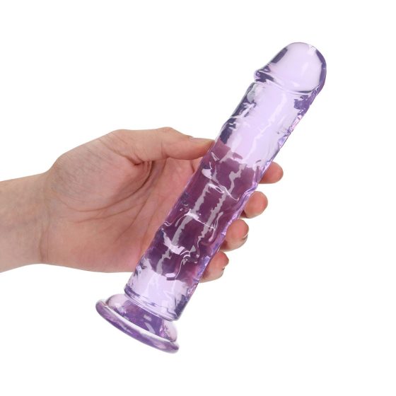 RealRock egyenes vonalvezetésű, realisztikus, tapadótalpas dildó (20 cm)