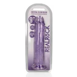   RealRock – egyenes vonalvezetésű realisztikus, tapadótalpas dildó (23 cm)