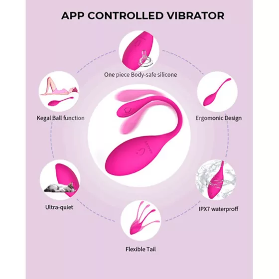 Realov – Serena okos vibrációs tojás (piros) (APP-os)