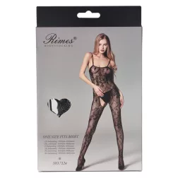   Rimes – vállpántos, virágmintás, alul nyitott cicaruha (Model 7124)