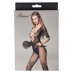 Rimes mintás, elöl pántos cicaruha (Model 7134)