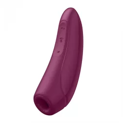   Satisfyer Curvy 1+ léghullámos csiklóizgató, vibrációval (bordó) (APP-os)