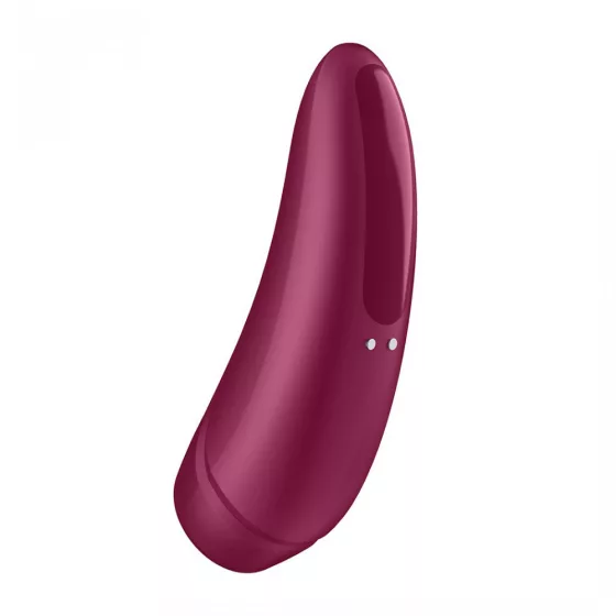Satisfyer Curvy 1+ léghullámos csiklóizgató, vibrációval (bordó) (APP-os)