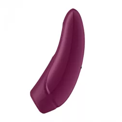   Satisfyer Curvy 1+ léghullámos csiklóizgató, vibrációval (bordó) (APP-os)