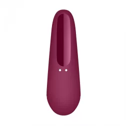   Satisfyer Curvy 1+ léghullámos csiklóizgató, vibrációval (bordó) (APP-os)