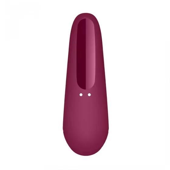 Satisfyer Curvy 1+ léghullámos csiklóizgató, vibrációval (bordó) (APP-os)