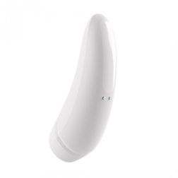   Satisfyer Curvy 1+ léghullámos csiklóizgató, vibrációval (fehér) (APP-os)