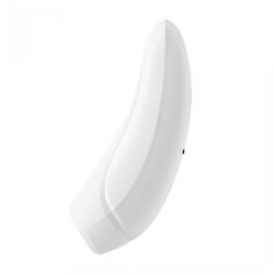   Satisfyer Curvy 1+ léghullámos csiklóizgató, vibrációval (fehér) (APP-os)