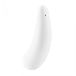   Satisfyer Curvy 2+ léghullámos csiklóizgató, vibrációval (fehér) (APP-os)