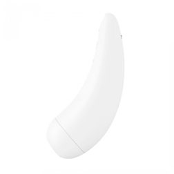   Satisfyer Curvy 2+ léghullámos csiklóizgató, vibrációval (fehér) (APP-os)