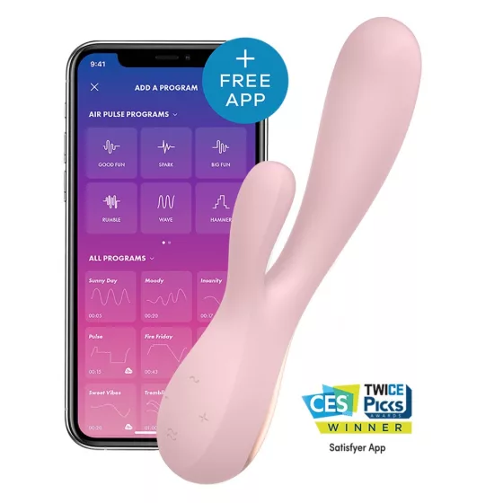 Satisfyer Mono Flex klitoriszágas vibrátor (pink) (APP-os)