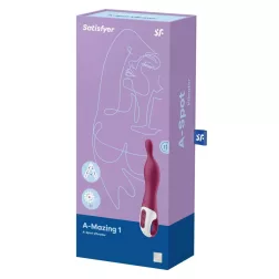Satisfyer A-Mazing 1. kétmotoros vibrátor (piros).