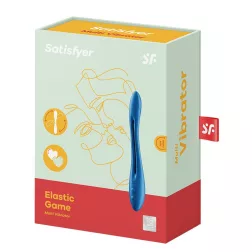   Satisfyer – Elastic Game flexibilis szárú duplavibrátor (kék)