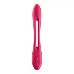   Satisfyer Elastic Joy flexibilis szárú duplavibrátor (piros)