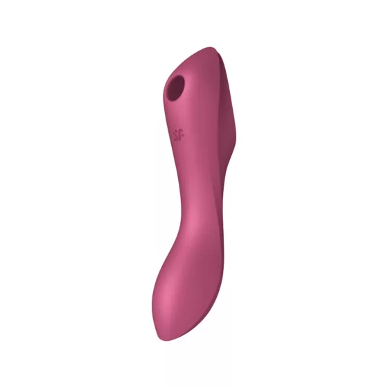 Satisfyer Curvy Trinity 3. vibrátor, léghullámos csiklóizgatóval (piros)