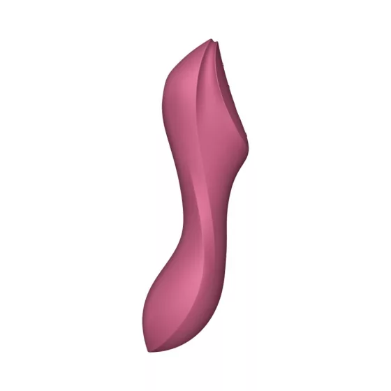 Satisfyer Curvy Trinity 3. vibrátor, léghullámos csiklóizgatóval (piros)