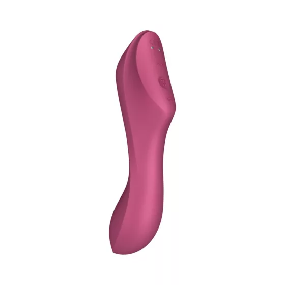 Satisfyer Curvy Trinity 3. vibrátor, léghullámos csiklóizgatóval (piros)