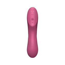   Satisfyer Curvy Trinity 3. vibrátor, léghullámos csiklóizgatóval (piros)