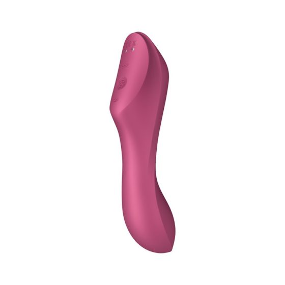 Satisfyer Curvy Trinity 3. vibrátor, léghullámos csiklóizgatóval (piros)