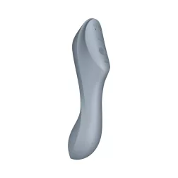   Satisfyer Curvy Trinity 3. vibrátor, léghullámos csiklóizgatóval (szürke)