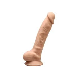   Silexd – Model 1. prémium dildó (18 cm, világos bőrszín)
