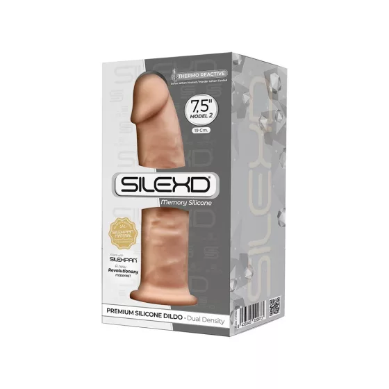 Silexd – Model 2. prémium dildó (20 cm, világos bőrszín)