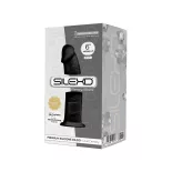   Silexd – Model 2. prémium dildó (15 cm, fekete bőrszín)
