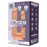   Silexd Double Penetration prémium dupla vibrátor (17,5 cm & 19,5 cm)