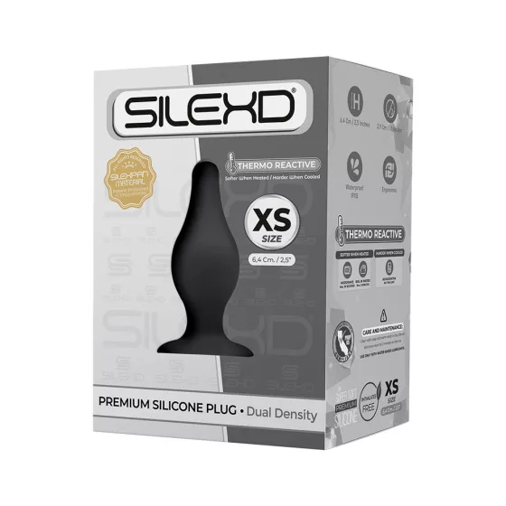 Silexd – Model 2. prémium anál dildó (XS méret, fekete)