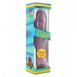 Penetrating Pleasures realisztikus, zselés vibrátor (lila)