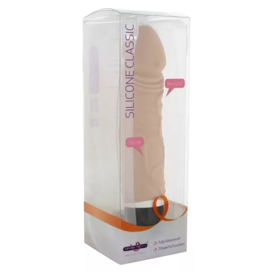 Silicone Classic realisztikus vibrátor (világos bőrszín)