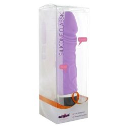 Silicone Classic realisztikus vibrátor (lila)