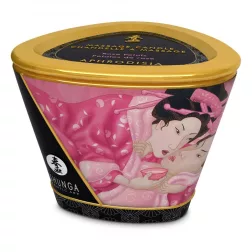   Shunga Aphrodisia Rose masszázsgyertya, vágyfokozó hatással (170 ml)