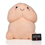 Plüss pénisz (50 cm, világos bőrszín)