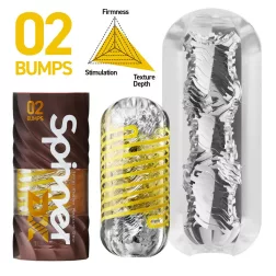 Tenga – Spinner DX 02 Bumps maszturbátor