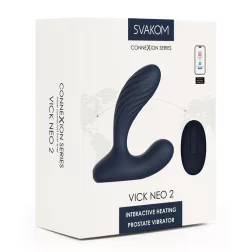   Svakom – Vick Neo 2, interaktív okos análvibrátor, melegítő funkcióval (kék) (APP-os)