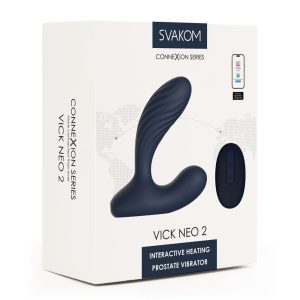Svakom Vick Neo 2, interaktív okos análvibrátor, melegítő funkcióval (kék) (APP-os)