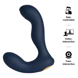   Svakom – Iker Neo, interaktív okos prosztata vibrátor/pulzátor (kék) (APP-os)