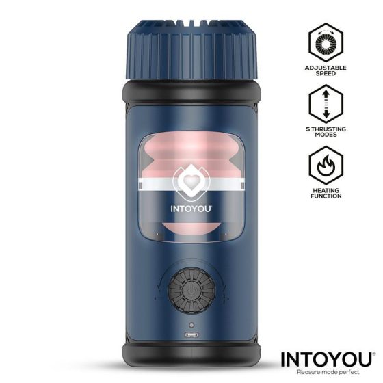 IntoYou Tenkro fel-le mozgó maszturbátor melegítő funkcióval (kék)