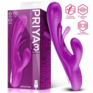 Intoyou Priya három motoros vibrátor, mozgó szárbetéttel, csiklóággal. Intoyou Priya három motoros vibrátor, mozgó szárbetéttel, csiklóággal.
