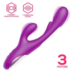   Intoyou Priya három motoros vibrátor, mozgó szárbetéttel, csiklóággal