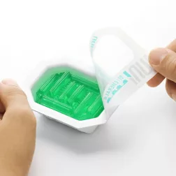   Tenga UNI Diamond - uniszex 2in1 maszturbátor és csiklóizgató (áttetsző)