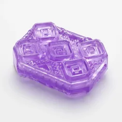   Tenga – UNI Amethyst uniszex 2in1 maszturbátor és csiklóizgató (lila)