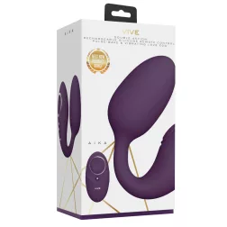   Vive – Aika vibrációs tojás, pulzációs csiklóággal, távirányítóval (lila)