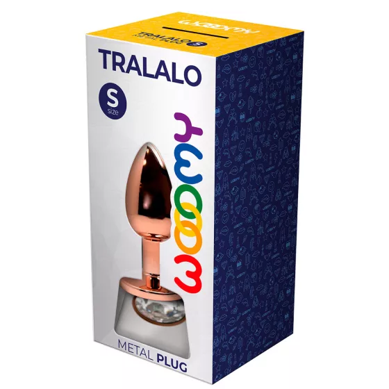 Wooomy – Tralalo fém fenékdugó áttetsző kristállyal (S méret)