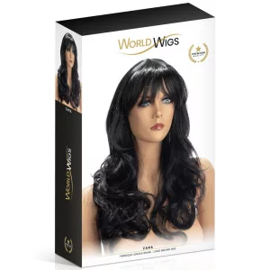 World Wigs – Zara hosszú, hullámos, sötétbarna paróka
