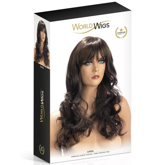World Wigs – Zara hosszú, hullámos, barna paróka