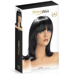 World Wigs – Salomé középhosszú, sötétbarna paróka