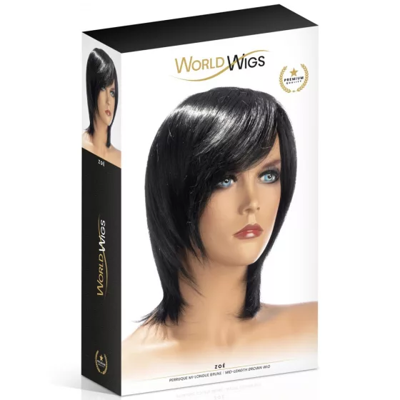 World Wigs – Zoé középhosszú, sötétbarna paróka